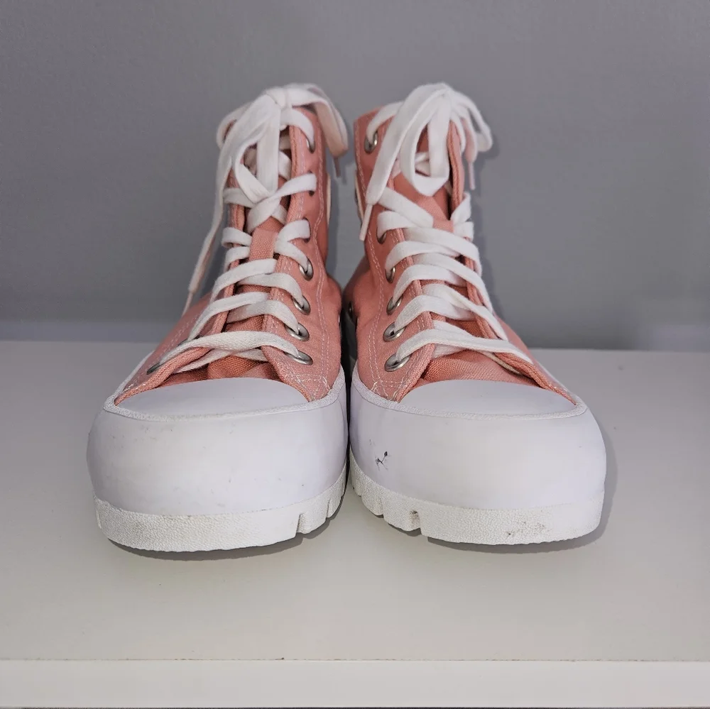 Converse Pink Chuck Taylor All Star Lugged Platform Sneaker - Size 6.5 - Picture 2 of 9